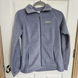 Columbia Women's Zip-up Fleece Blue Periwinkle Size Small